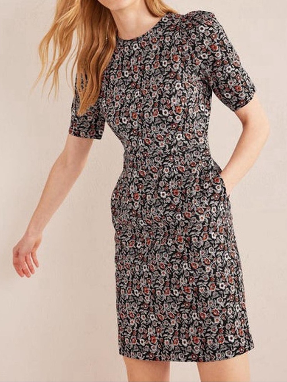 Boden Zoe Jersey Dress Floral Size US 8R